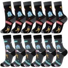 12 Pairs Real Estate Agent Socks Gifts for Real Estate Agent Supplies Socks W...