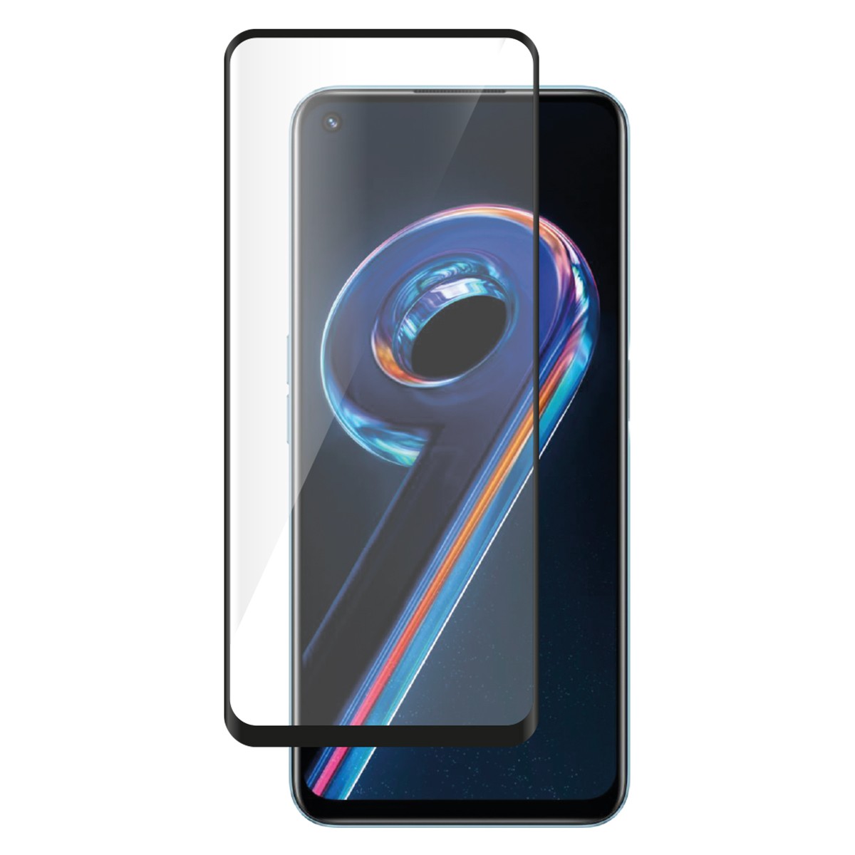 Protection écran pour realme 9 4G en verre trempé 2.5D noir