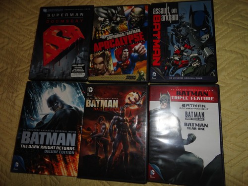Batman Superman DVD DC Anime Movie Lot Action Superhero
