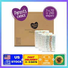 Parent's Choice Dry  Gentle Diapers Size 5 210 Count Disposable Baby Diapers