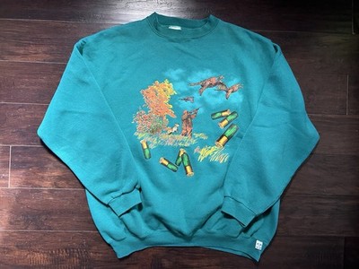 Vintage Discus Athletic Pheasent Hunting Mens XL Crew Neck Sweatshirt Outdoor