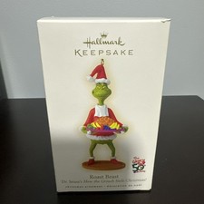 Hallmark Keepsake Ornament 2007 Dr. Seuss The Grinch Roast Beast EUC