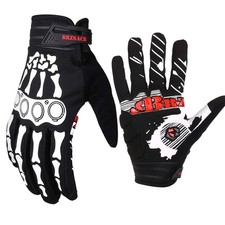 Cycling Gloves Full-Finger Gloves Skeleton Bones Motorcycle Bike Gloves Mount...