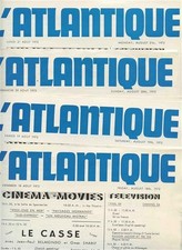 1972 The French Line 5 L Antlantique 5 Daily Programs SS France Joy Parfum 