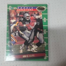 Fleer 1992 Rookie Sensations Nick Bell Los Angeles Raiders #13 Football Card. rookie card picture