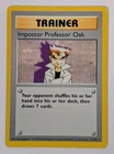 Impostor Professor Oak 73/102 - SHADOWLESS Pokemon Base Set WOTC 1999- LP