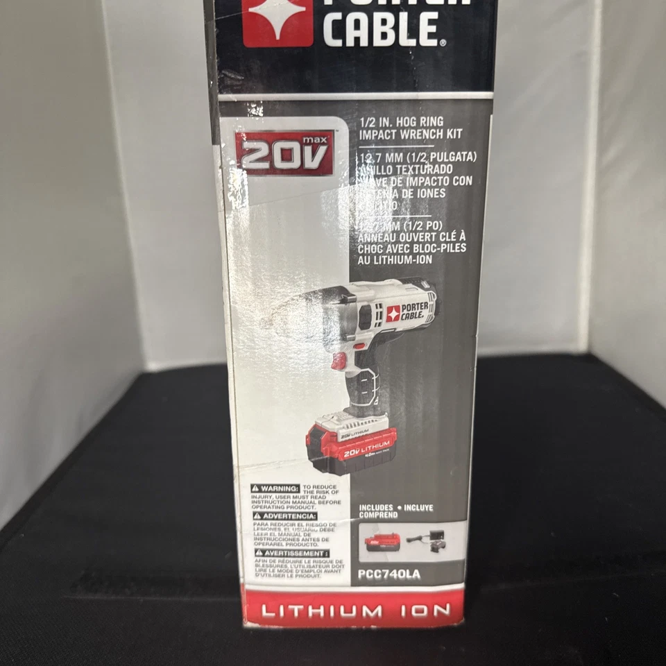 PORTER-CABLE 20V MAX, Kit de Llave de Impacto 1/2 Pulgada (PCC740LA) (Batería y Cargador) Foto 3 de 3