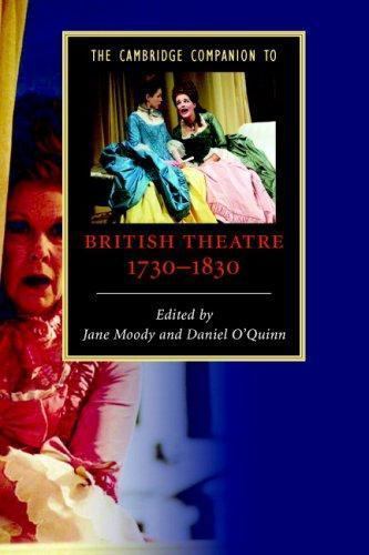 The Cambridge Companion to British Theatre, 1730–1830 O'Quinn Moody Paperback