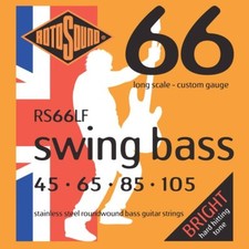 ROTOSOUND RS66LF ROUNDWOUND STAINLESS STEEL BASS GUITAR STRINGS 45 65 85 105