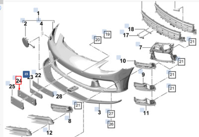 Porsche Panamera 971 Nummernschildhalter für Frontstoßstange 971807287ROK1teil