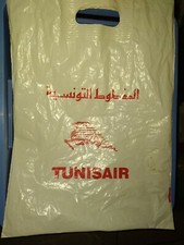 Plastet&uuml;te, Plastikt&uuml;te von Tunisair f&uuml;r Sammler