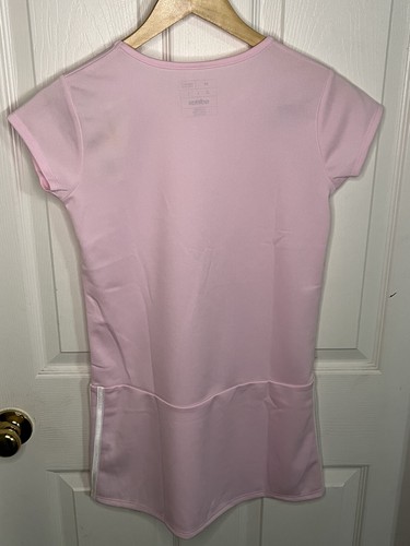 ADIDAS PINK GIRLS DRESS LARGE L 14 NWT 3 STRIPE NEW MSRP $40 - Picture 2 of 8