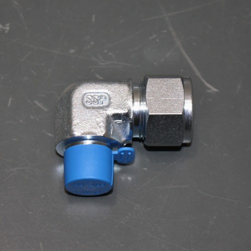 (2) SSP Yor-Lok 90° Elbow Adapter 5929K89, 5/8" Tube x 3/8" NPT Pipe Fitting - Picture 3 of 6
