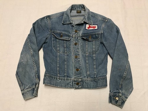 Vintage Lee Denim Jean Jacket Black 