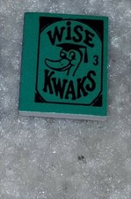 GREEN #3 Wise Kwaks Vintage Cracker Jacks Mini Book Jokes NM