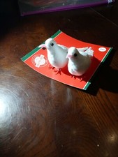 Set Of 2 Dove Ornaments Christmas decor