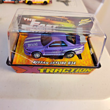 JL X-TRACTION "The Fast and Furious" Nissan Skyline R34 New in Cube Slot Car