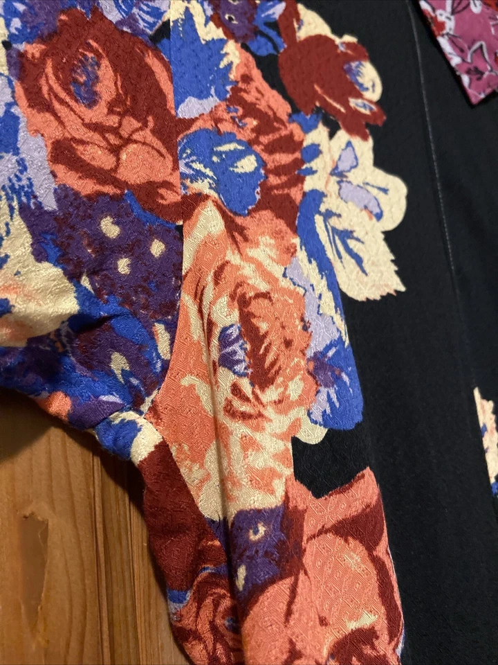 Blusa túnica Free People brunch bunch floral boho tamanho grande 42 polegadas peito - Imagem 3 de 4