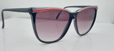 Vintage P212AP Black Red Oval Sunglasses Taiwan Frames