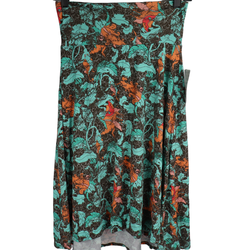 LuLaRoe Womens Azure Stretch Skirt Lightweight Multicolor Floral Pattern Size XS - Picture 2 of 5