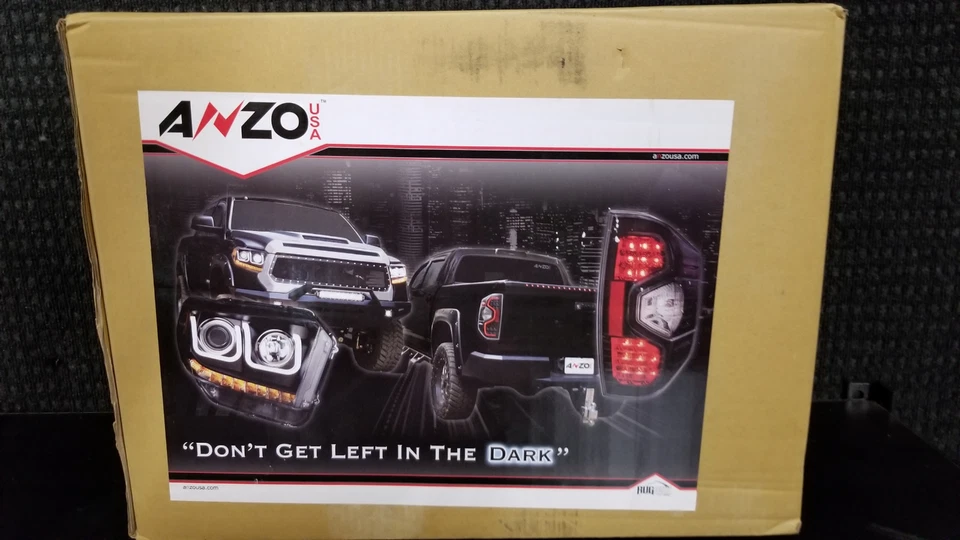 福特 F 150 1997 - 2004 年项目头灯 HALO 黑色 | LARIAT 01-04 — 第 4/4 张图片