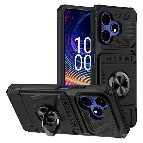 For Boost Celero 5G / 5G+ Plus 2024 Shockproof Card Holder Ring Stand Case Cover - 第 15/20 張圖片