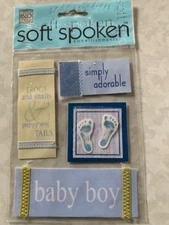 SOFT SPOKEN ME & MY BIG IDEAS 3D STICKERS BABY BOY