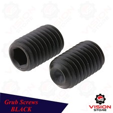 M6 Socket Grub Screws Flat End Allen Key Set Screw Black DIN 913 Various Length