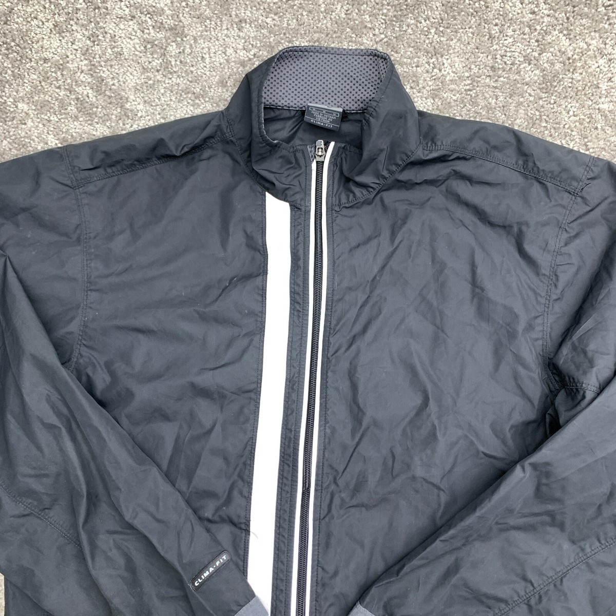 Nike Clima-Fit Athletic Jacket Men's Size M Black Long