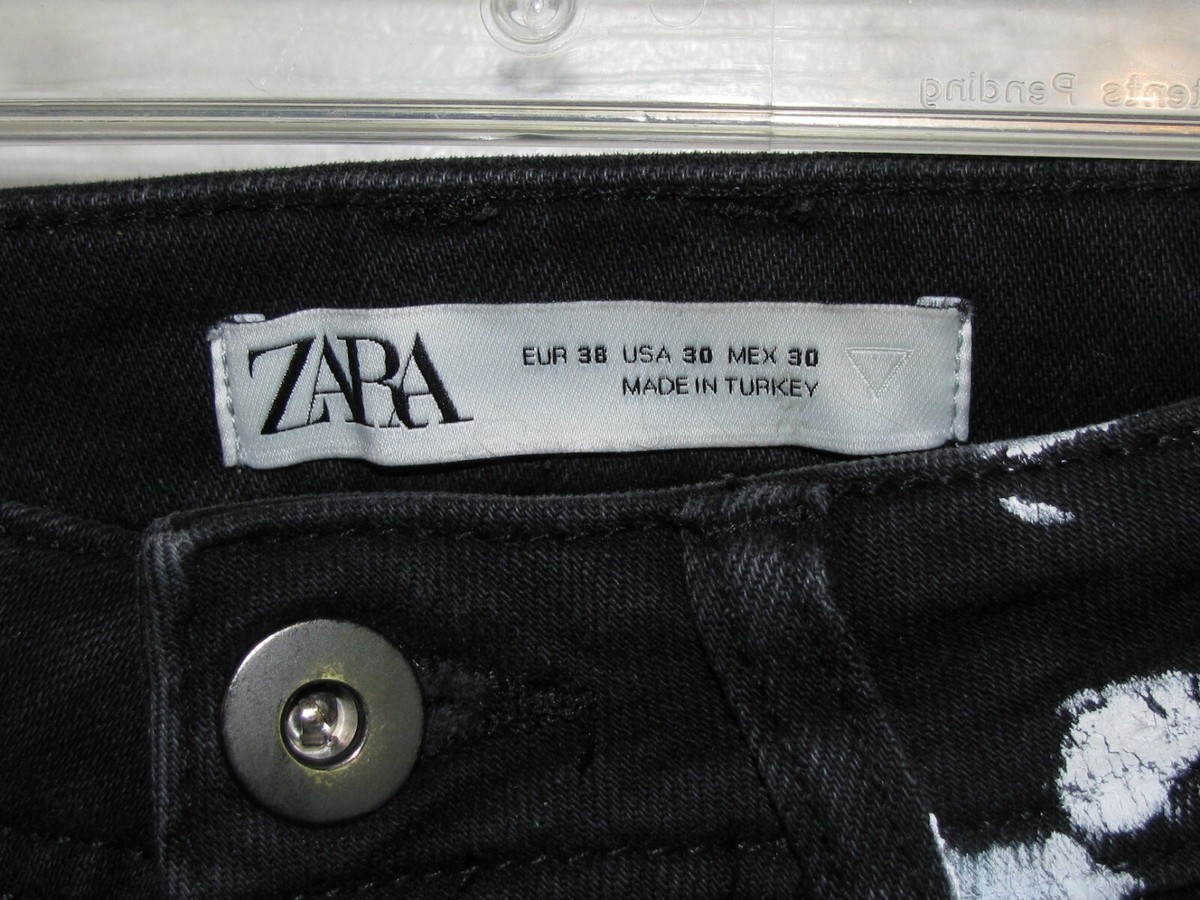 Zara Black Denim Jeans RN#77302 Size 30