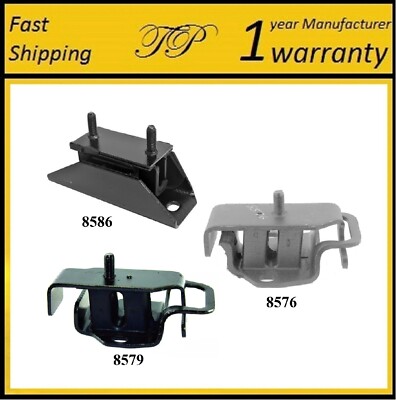 3PCS MOTOR & TRANS MOUNT FOR 1989-1993 Isuzu Amigo 2WD 2.3L & 2.6L - Auto Trans.