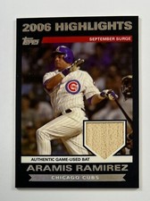 2007 Topps Series 2 #HR-AR Aramis Ramirez Highlights Relic Card AR47