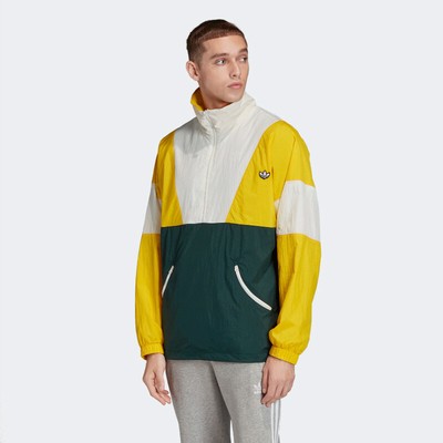 black and yellow adidas track jacket