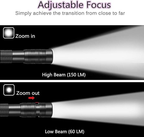 395nm UV Pen Flashlight and LED Pen Flashlight combo, IPX4 Waterproof - Picture 3 of 7