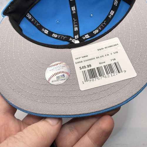 New Era 59Fifty Chicago White Sox Spring Collection Baby Blue Fitted Hat 7 1/8 - Picture 5 of 5
