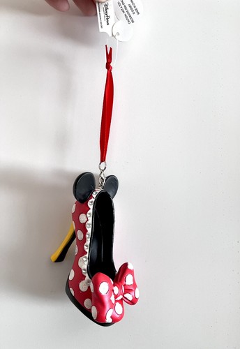 FABULOUS Disney Runway Shoe Ornament Minnie Mouse Red Polka Dot NEW W/TAGS - Picture 6 of 9