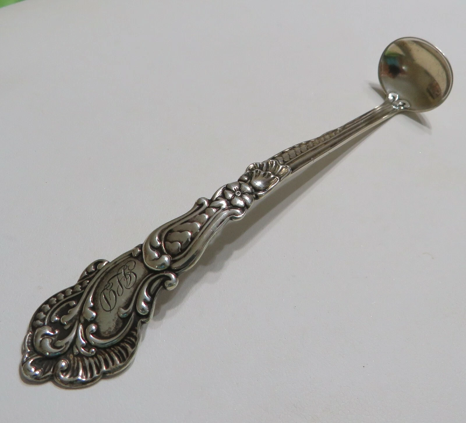 Beautiful Sterling Silver Gorham 1880's Sauce Mustard Serving Ladle Spoon 4.75"