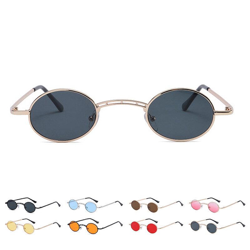 Retro Small Oval Sunglasses Women Vintage Inspired Designer  display picture 1