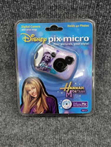 Disney Micro Hannah Montana Digital Camera - Purple Miley Cyrus Brand New  - Picture 1 of 15