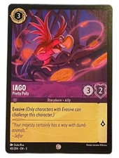 Disney Lorcana Iago Pretty Polly Into The Inklands