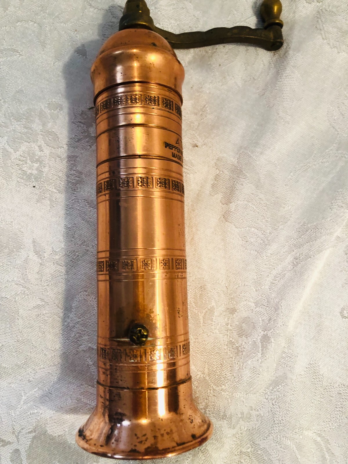 Vintage Copper and Brass Atlas Pepper Mill Greece eBay