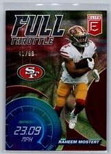 2021 Donruss Elite - Full Throttle #FT20 Raheem Mostert 41/99 Red