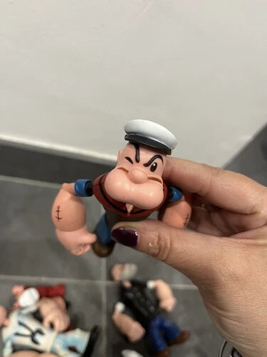 Popeye Braccio Di Ferro Mezco 2001 Action Figure Lotto. Olivia Bruto - Foto 21 di 21