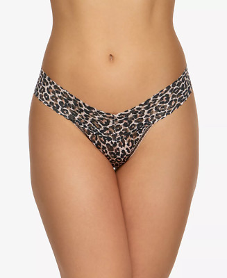 Hanky Panky Women's One Size Low-Rise Leopard-Print Thong 2X1584