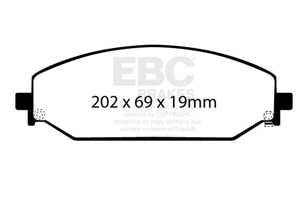 EBC DP43094R  Yellowstuff Brake Pad Set