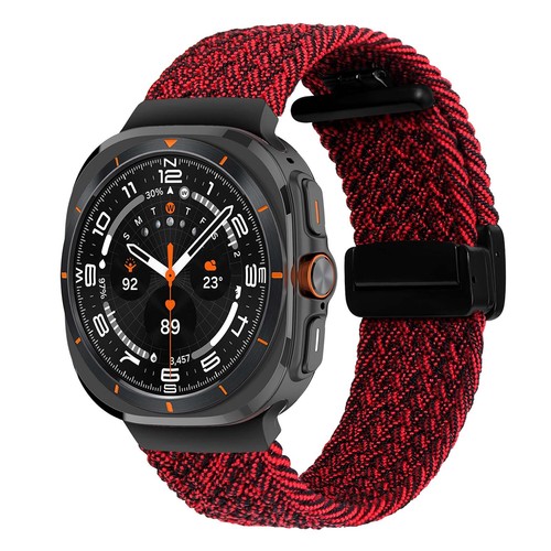 For Samsung Watch Ultra 2025/2024 47mm Colorful Soft Breathable Nylon Sport Band - 第 10/18 張圖片