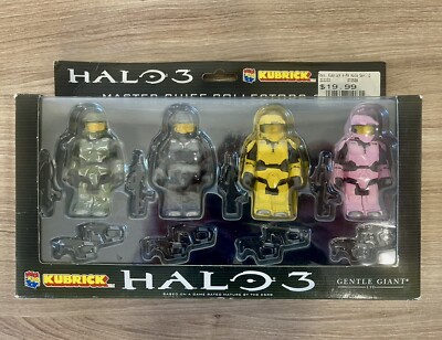 2008 Kubrick Halo 3 Master Chief Collector's Set 4 Figure set NEW SEALED