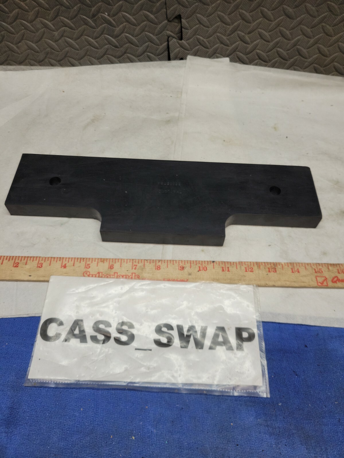 Fisher EZV VPlow Center Edge Rubber Cutting Edge Fisher 63508 SAM