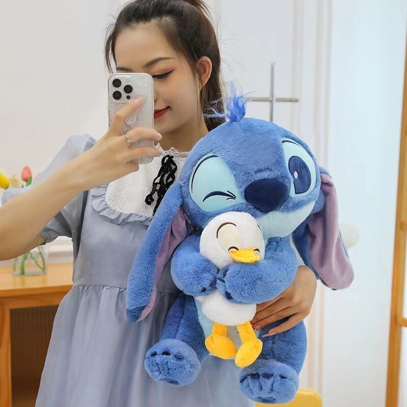 2024 New  Stitch With Donald Duck Soft Plush Stuffed Toys Dolls 12