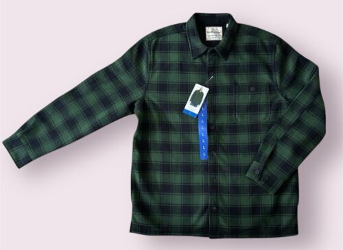 Weatherproof Vintage Mens Long Sleeve Flannel Shirt Jacket Size L Plaid NWT